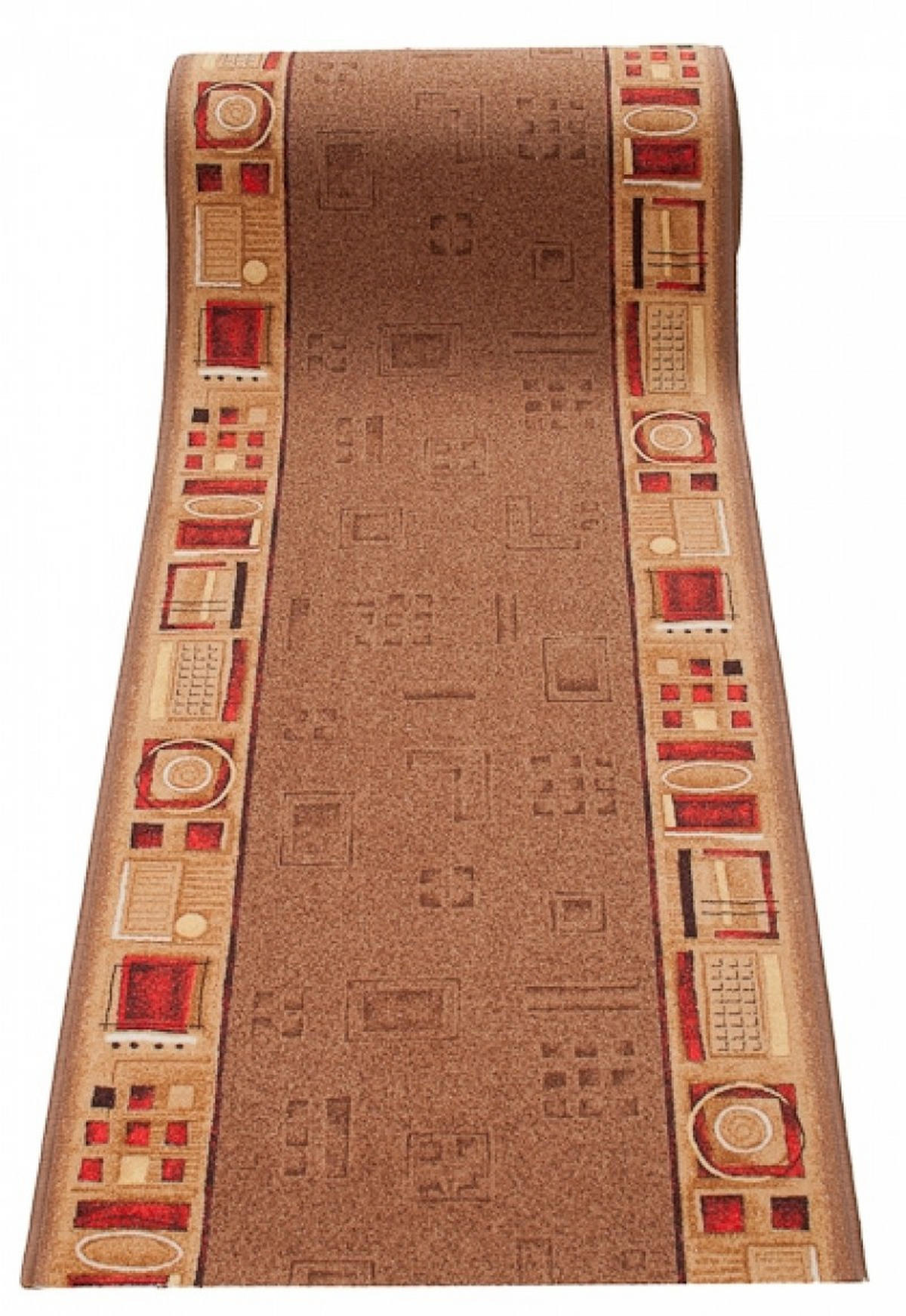 TEPPICHLÄUFER Anti-Rutsch Dunkelbraun rutschfest Gummiunterlage 67/1000 cm - Dunkelbraun, Textil (67/1000cm) - Tapiso