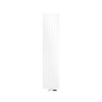 BADHEIZKÖRPER Stella 370x1800 mm Weiß mit Ventil Eckform - Weiß, Metall (37/180/5cm) - LuxeBath