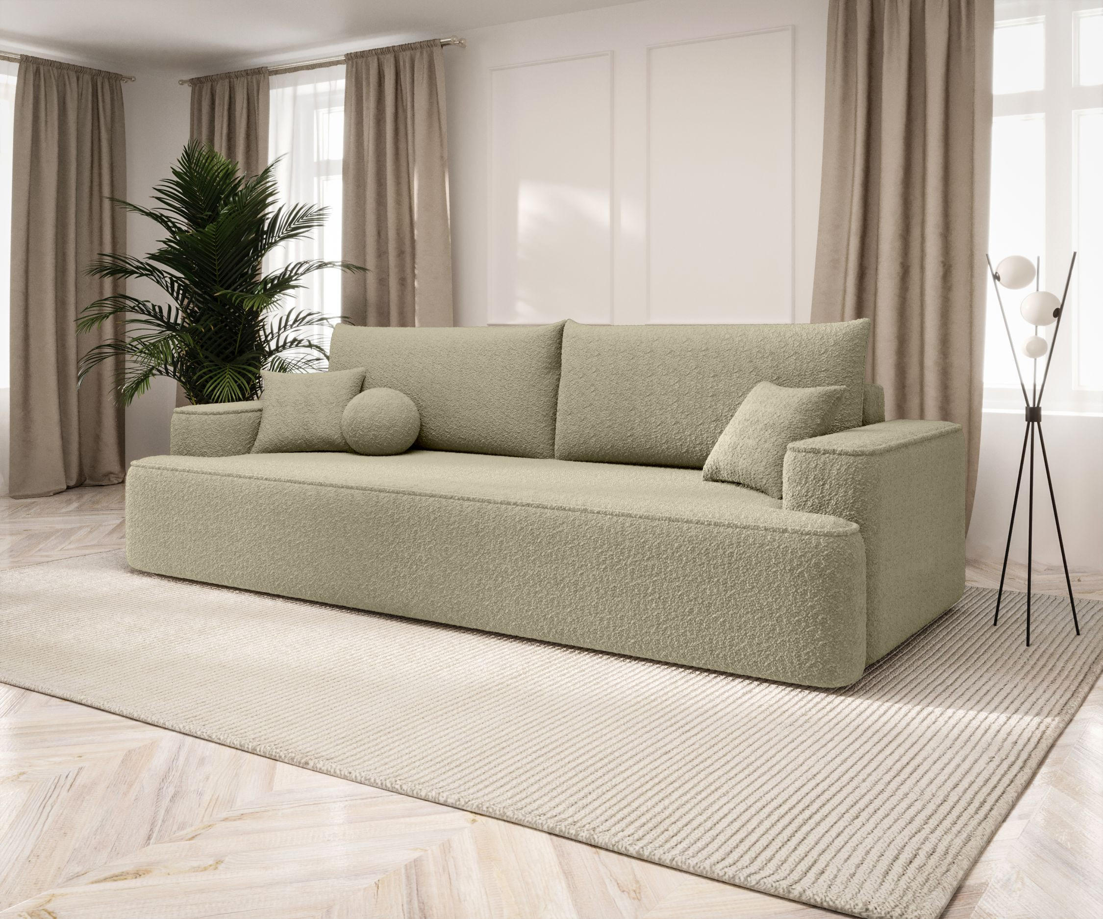 SOFA mit Schlaffunktion FIGO Quelle 06 - Beige, Textil (250/75/150cm) - Bedante