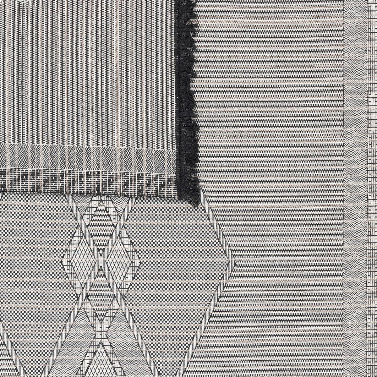 LÄUFER TEPPICH BEIDSEITIG ETHNO KELIM - Anthrazit, Textil (80/150cm) - Pergamon