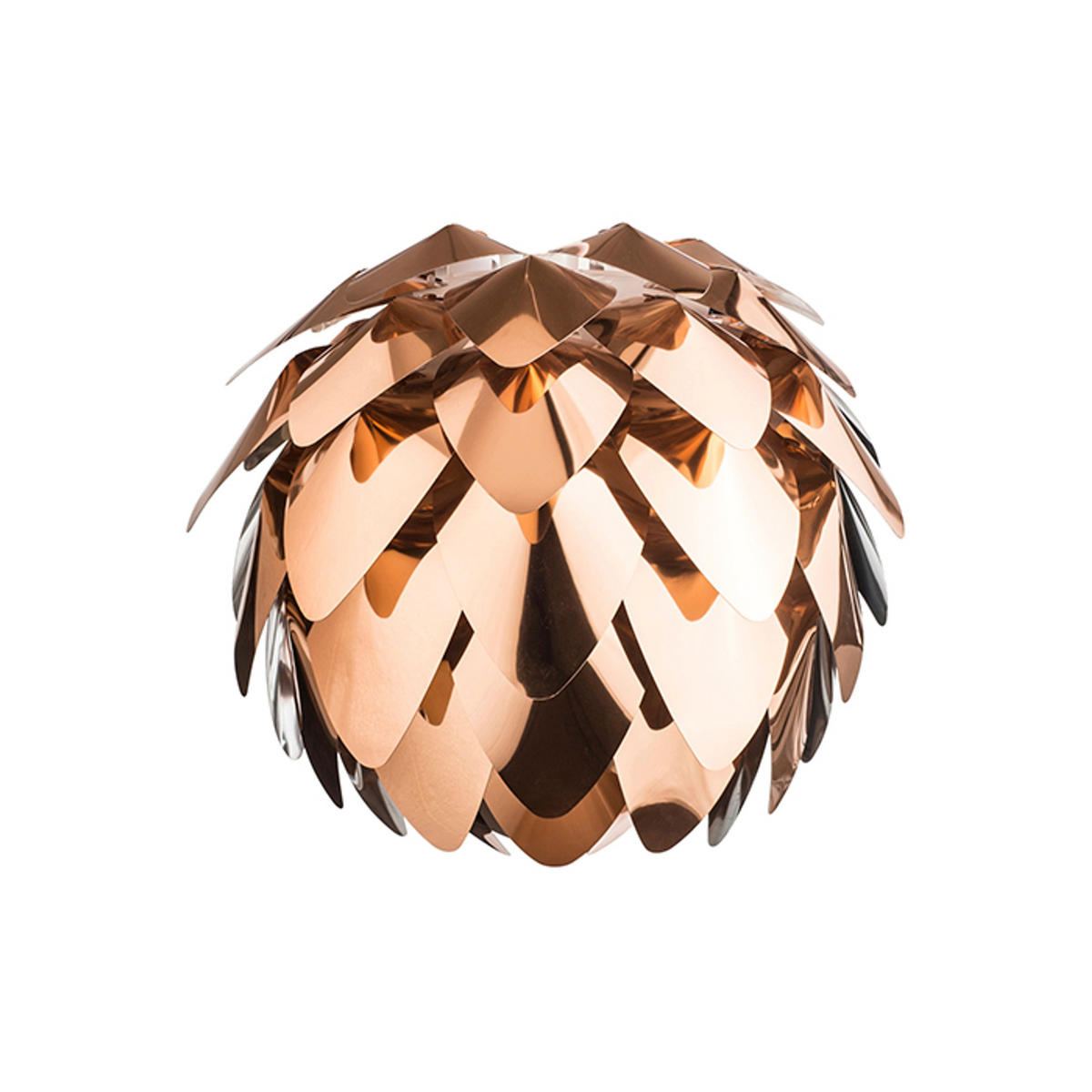 PENDELLEUCHTE ENCOMBRE Kupferfolie 15 W - Kupferfarben, Metall (43/43/38cm) - Rendl