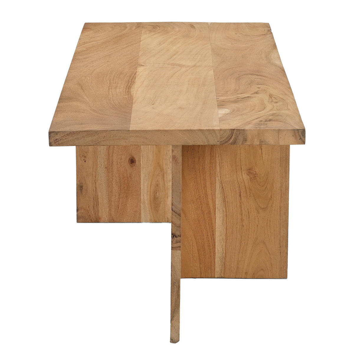 COUCHTISCH - Akazie massiv - Akaziefarben, Holz (40/110/35cm) - home24