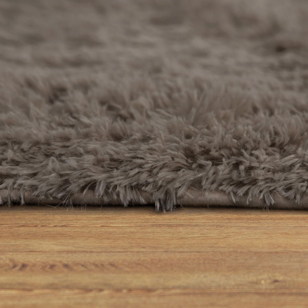 HOCHFLORTEPPICH 200/200 cm Silky 591 - Taupe, Textil (200/200cm) - Paco Home
