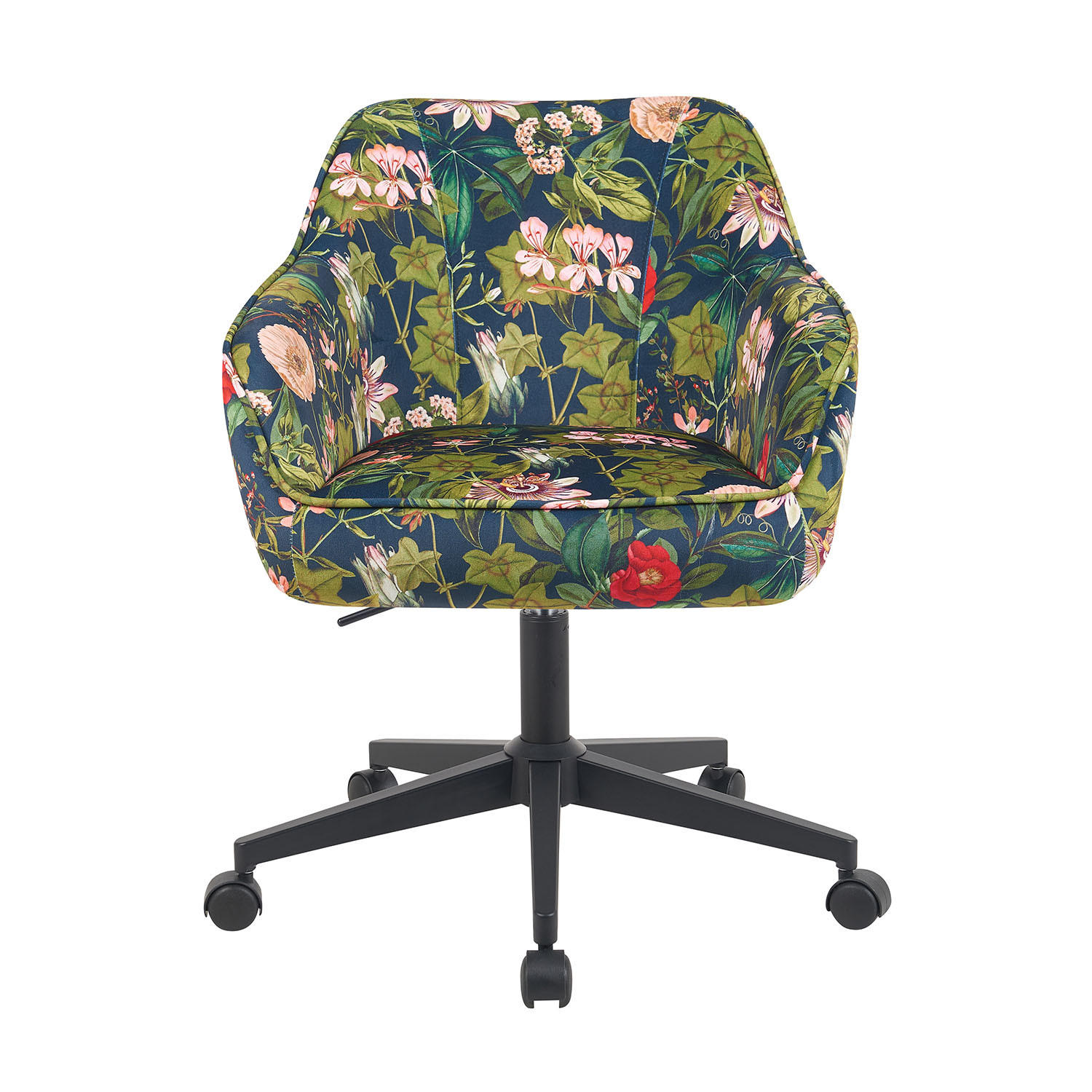 BÜROSTUHL Mika-Elio 2er-Set - Multicolor/Schwarz, Textil/Metall (60/79/61cm) - DUBI Möbel