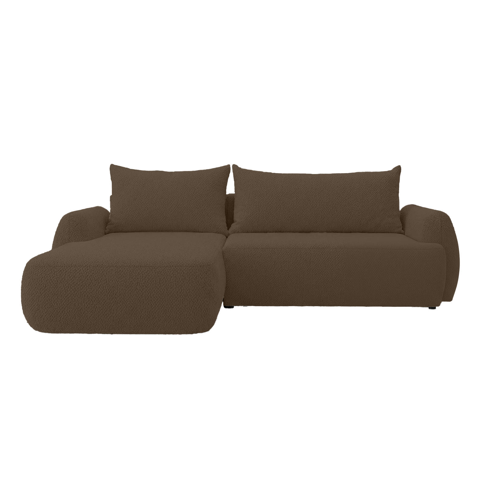 Fedve ECKSOFA MUNDUK II s rozkládací funkcí, Hnědá