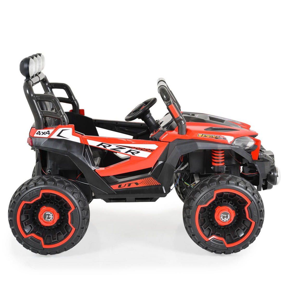 KINDER ELEKTROAUTO Jakarta BLK-819 rot 4 Motoren, Fernbedienung, MP3- und USB-Anschluss, Scheinwerfer - Rot, Kunststoff (122/81/60cm) - Moni