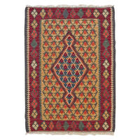 HANDWEBTEPPICH Kelim Senneh Mehrfarbig 86/63 cm Schurwolle - Multicolor, Textil (63/86cm) - Looma