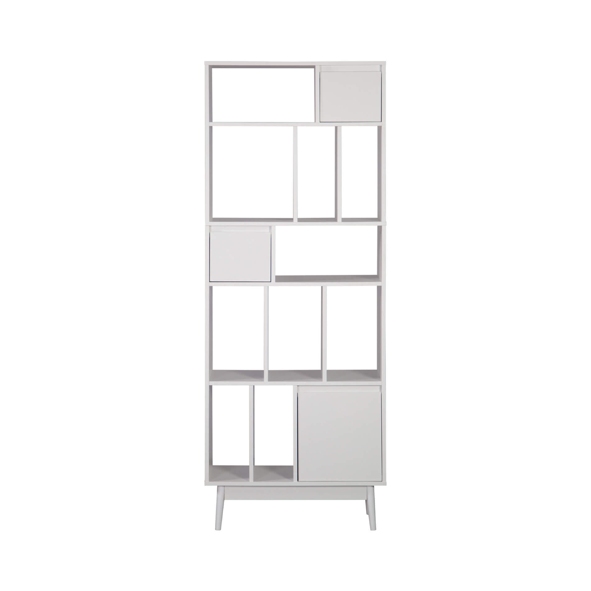 BÜCHERREGAL Weiß 29,5/70/187 cm - Weiß, Holzwerkstoff (70/187/29.5cm) - Mobili Rebecca