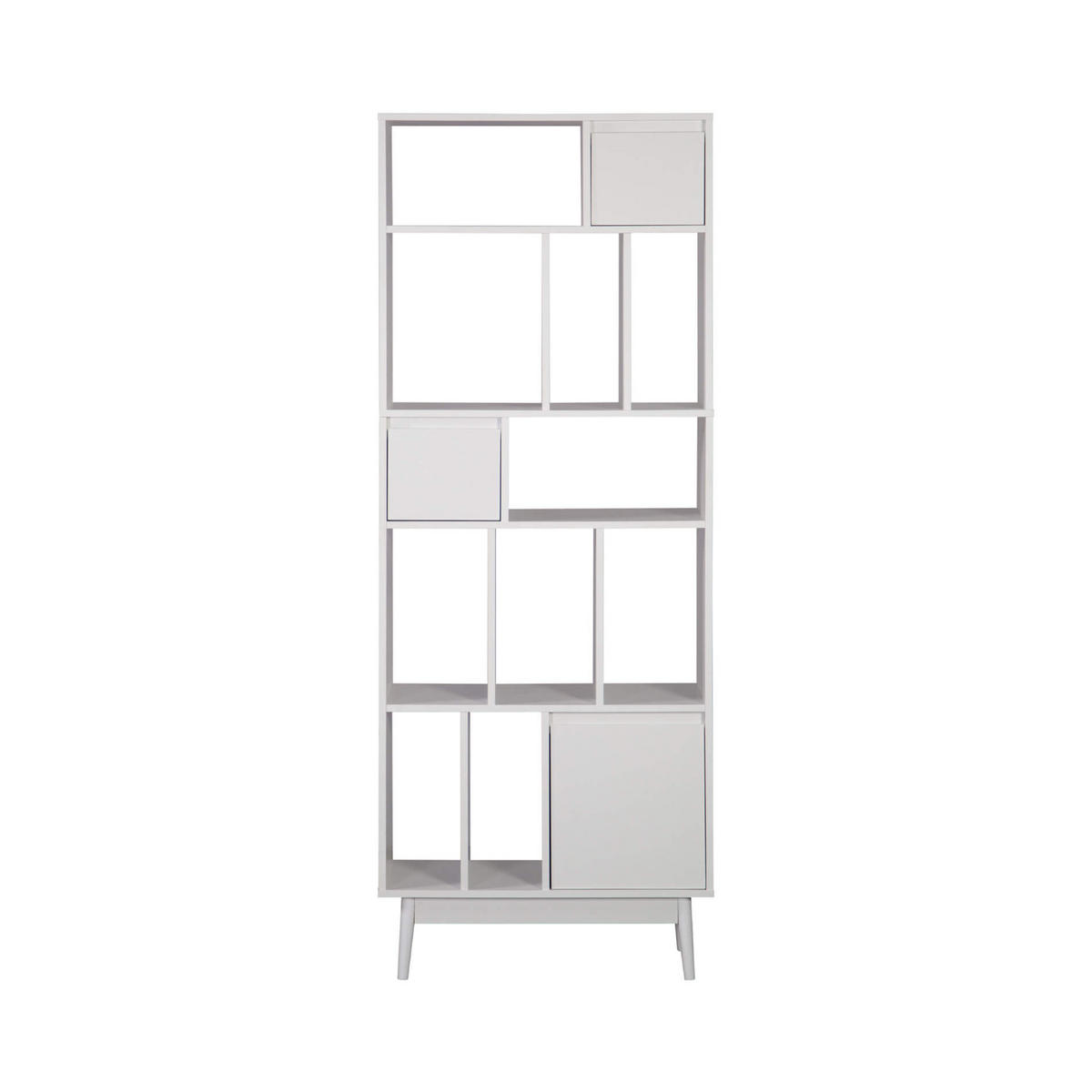 BÜCHERREGAL Weiß 29,5/70/187 cm - Weiß, Holzwerkstoff (70/187/29.5cm) - Mobili Rebecca