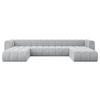 WOHNLANDSCHAFT modulares Sofa Joren-U2 - 410x177x70 cm Grau - Grau, Holzwerkstoff/Textil (410/70/177cm) - ALTDECOR