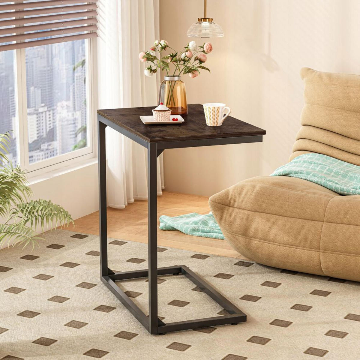 COUCHTISCH, braun 55/35/65 cm - Dunkelbraun, Holzwerkstoff (35/55/65cm)