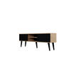 LOWBOARD Toronto II 35/55,2/160 cm - Schwarz/Eiche Artisan, Holzwerkstoff (35/55/160cm) - Kocot Kids