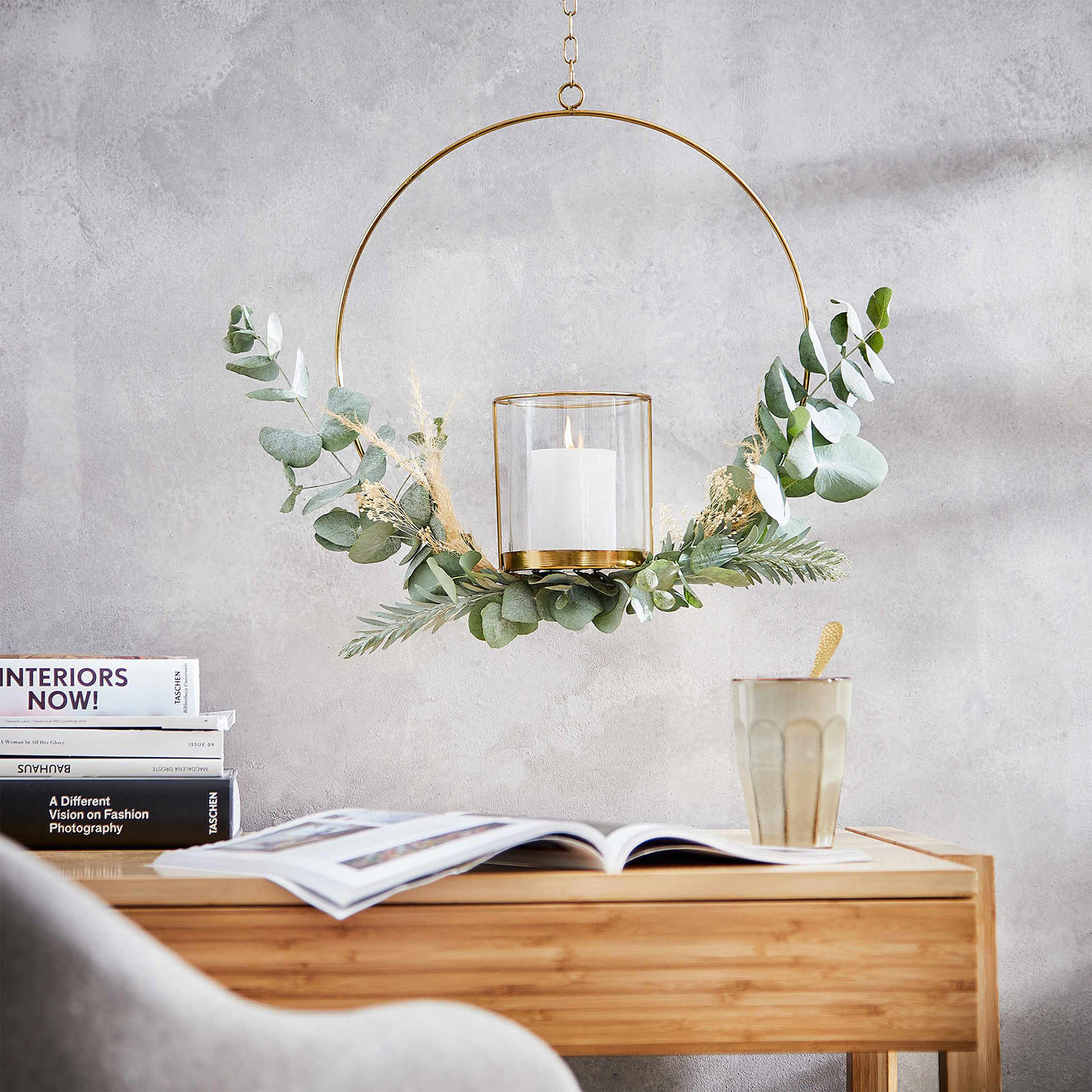 HÄNGEDEKO (2er Set) Luna - Goldfarben, Metall (40/13/40cm) - BUTLERS