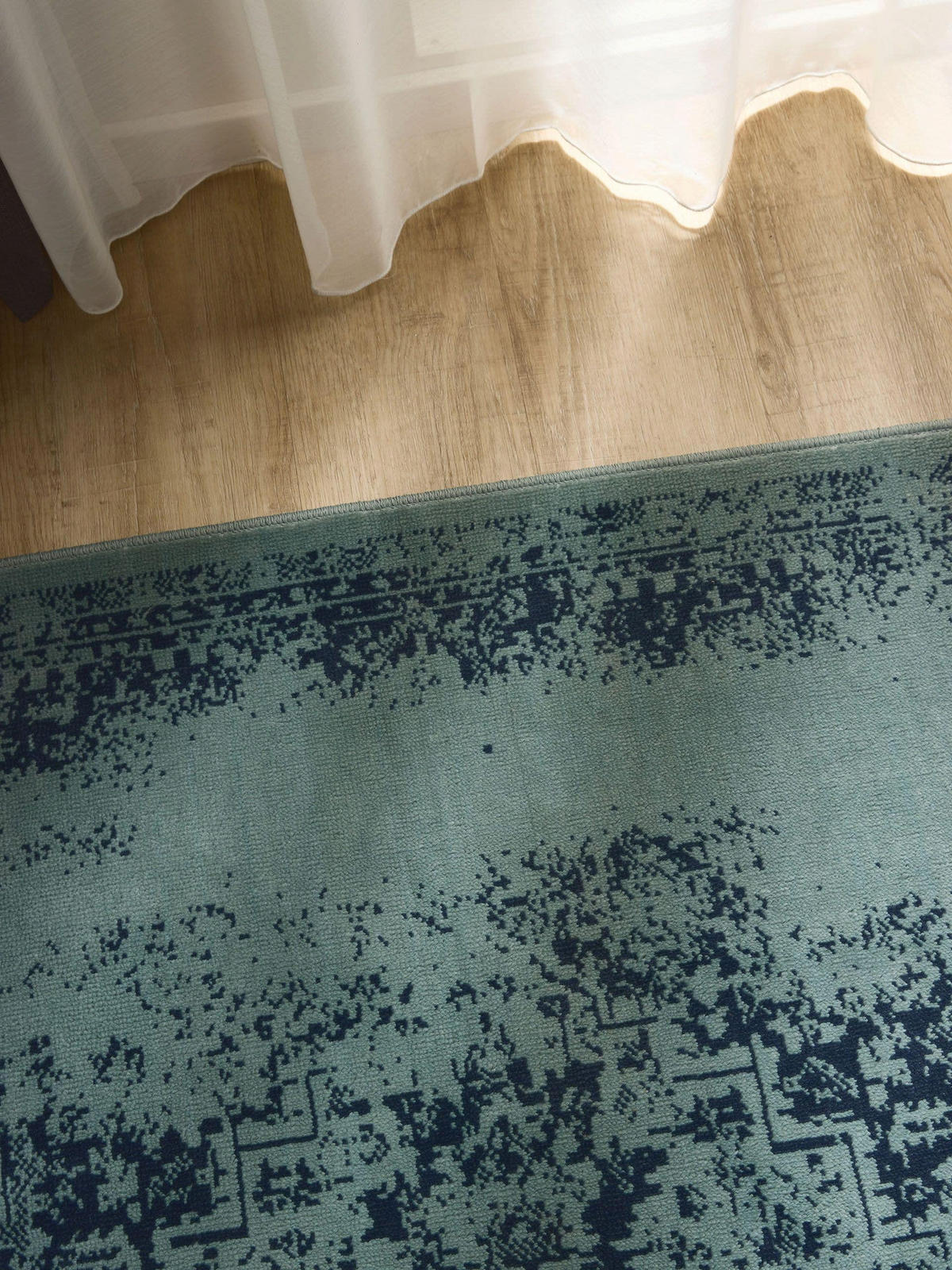VINTAGE-TEPPICH Suki 80/150 cm - Türkis, Kunststoff (80/150cm) - benuta