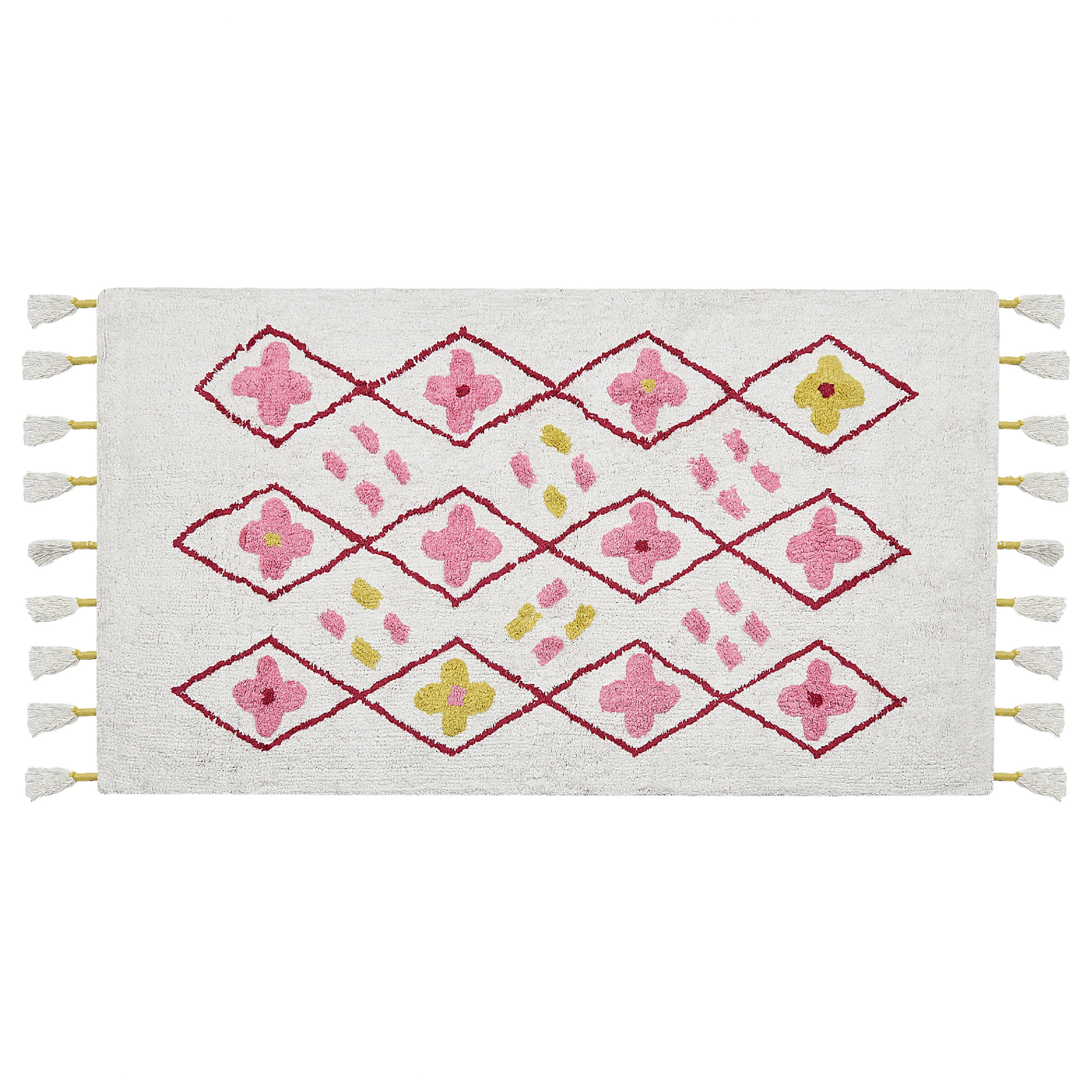 KURZFLOR-KINDERTEPPICH Cavus 150/80 cm - Weiß, Textil (80/150cm) - Beliani