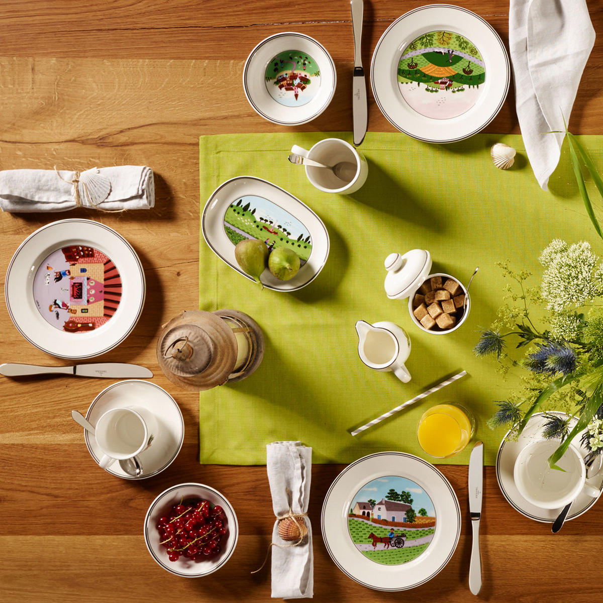 SUPPENTELLER BAUER Design Naif bunt ø 21 cm - Multicolor, Keramik (21cm) - Villeroy & Boch
