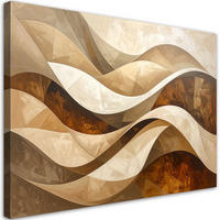 LEINWANDBILD 3D und geometrisch 100x70cm - Beige, Textil (100/70cm) - Feeby