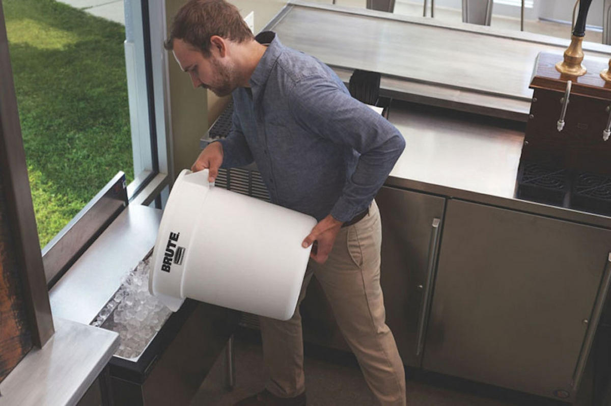 MÜLLEIMER 37,9 Liter 43,5x39,7 cm Kunststoff Weiß - Weiß, Metall (39.7/43.5/39.7cm) - PROREGAL