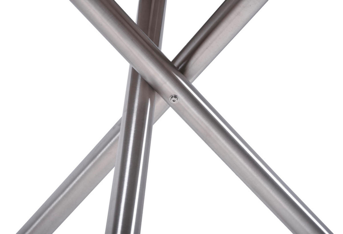 GARTENTISCH Hugo rund Terrassentisch - Grau, Kunststoff (110/110/75cm) - DELUKE