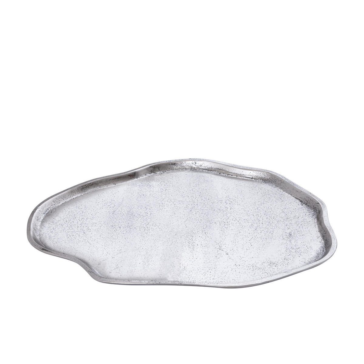 SCHALE Louiza Silber 35/50/2cm - Silberfarben, Metall (2cm) - PTMD Collection