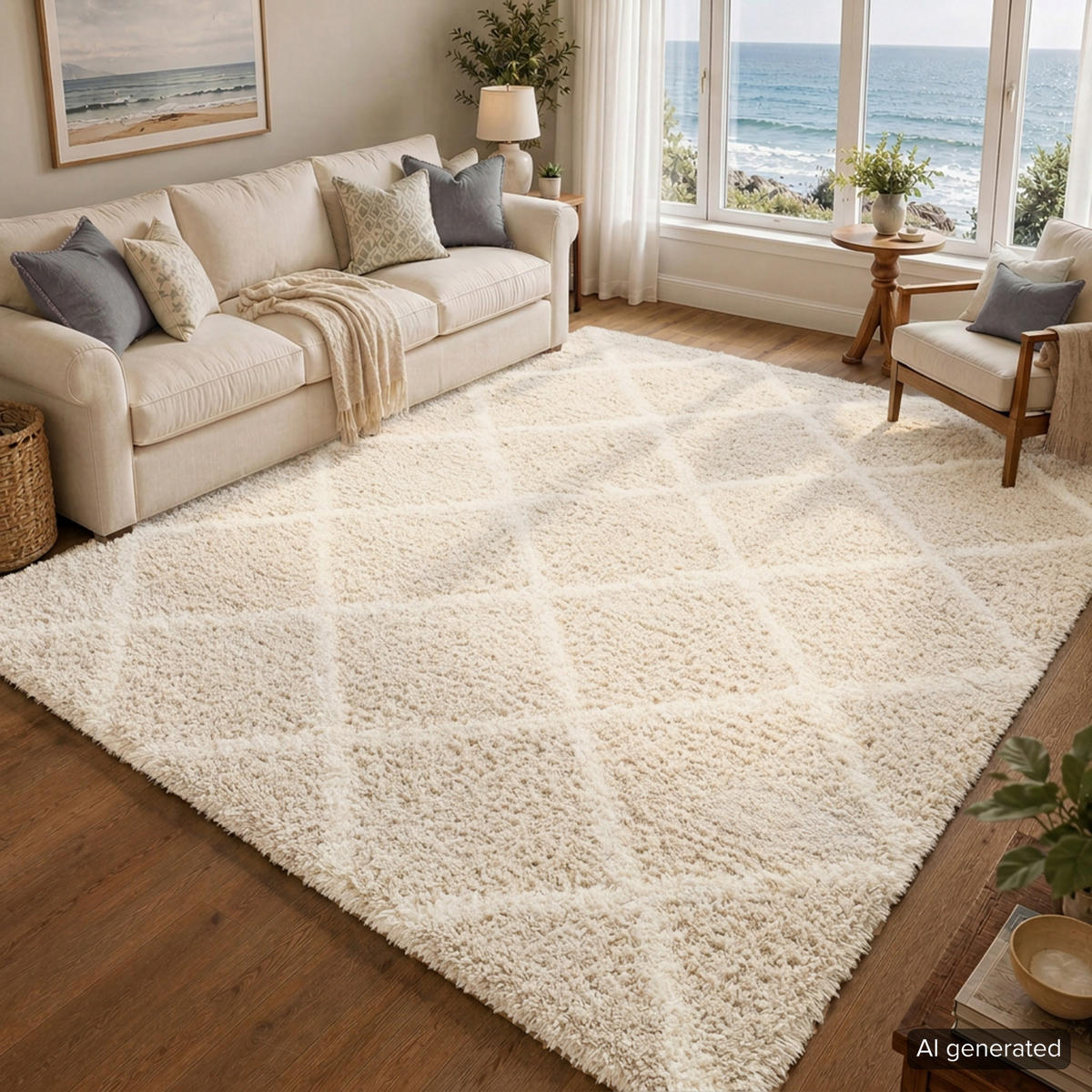 HOCHFLORTEPPICH Jane 160/220 cm Beige - Beige, Textil (160/220cm) - LIVABLISS