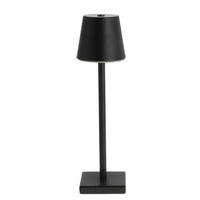 LED TISCHLEUCHTE Schwarz Akku Touchdimmer - Schwarz, Metall (12/12/38cm) - Cepewa