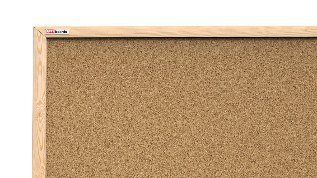 PINNWAND mit Naturholzrahmen 90x60cm - Braun, Holz (90/60/1.5cm) - ALLboards