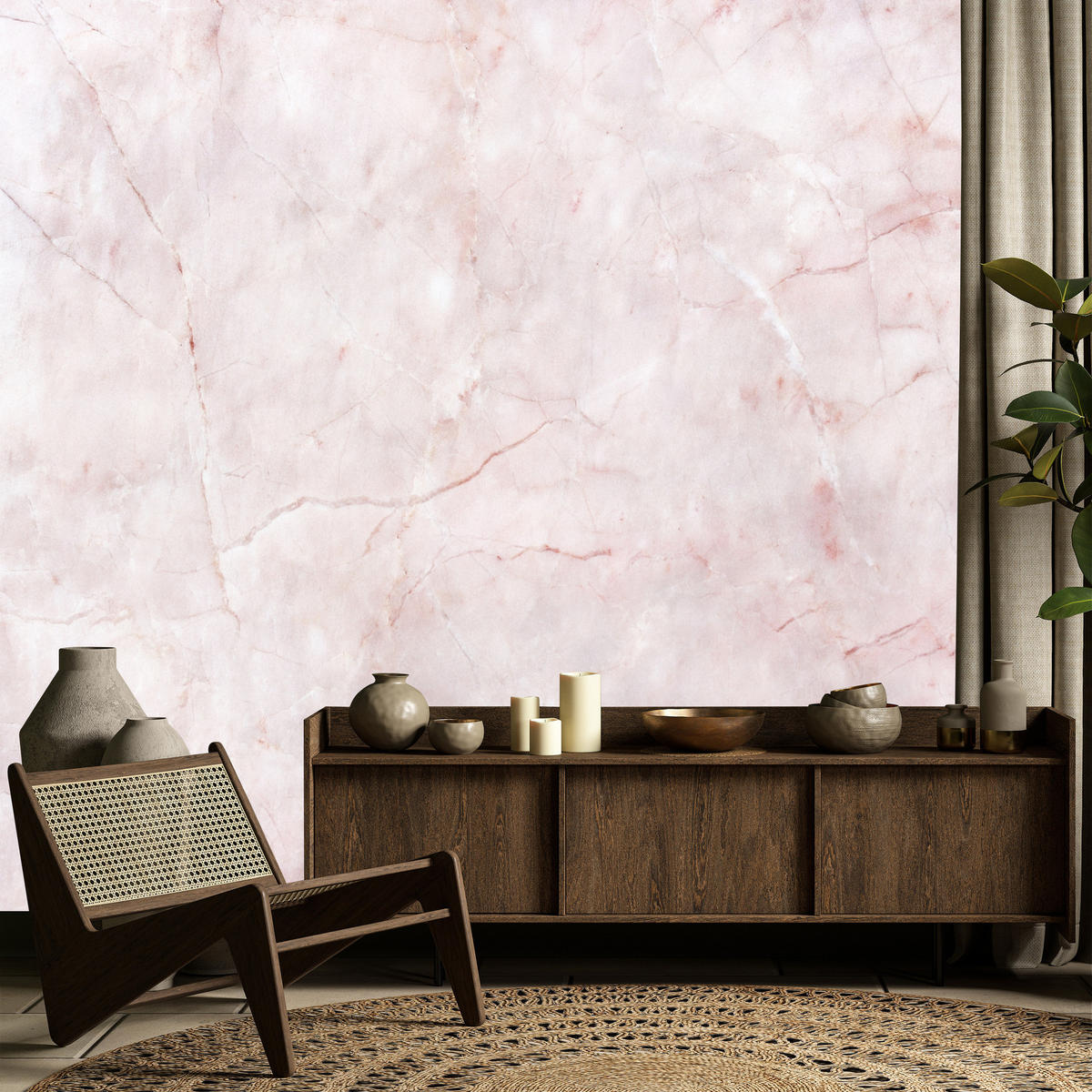 FOTOTAPETA Ružový Mramor Abstrakcia Moderný Vzor 100 x 70 cm - ružová, papier (100/70cm) - Muralo