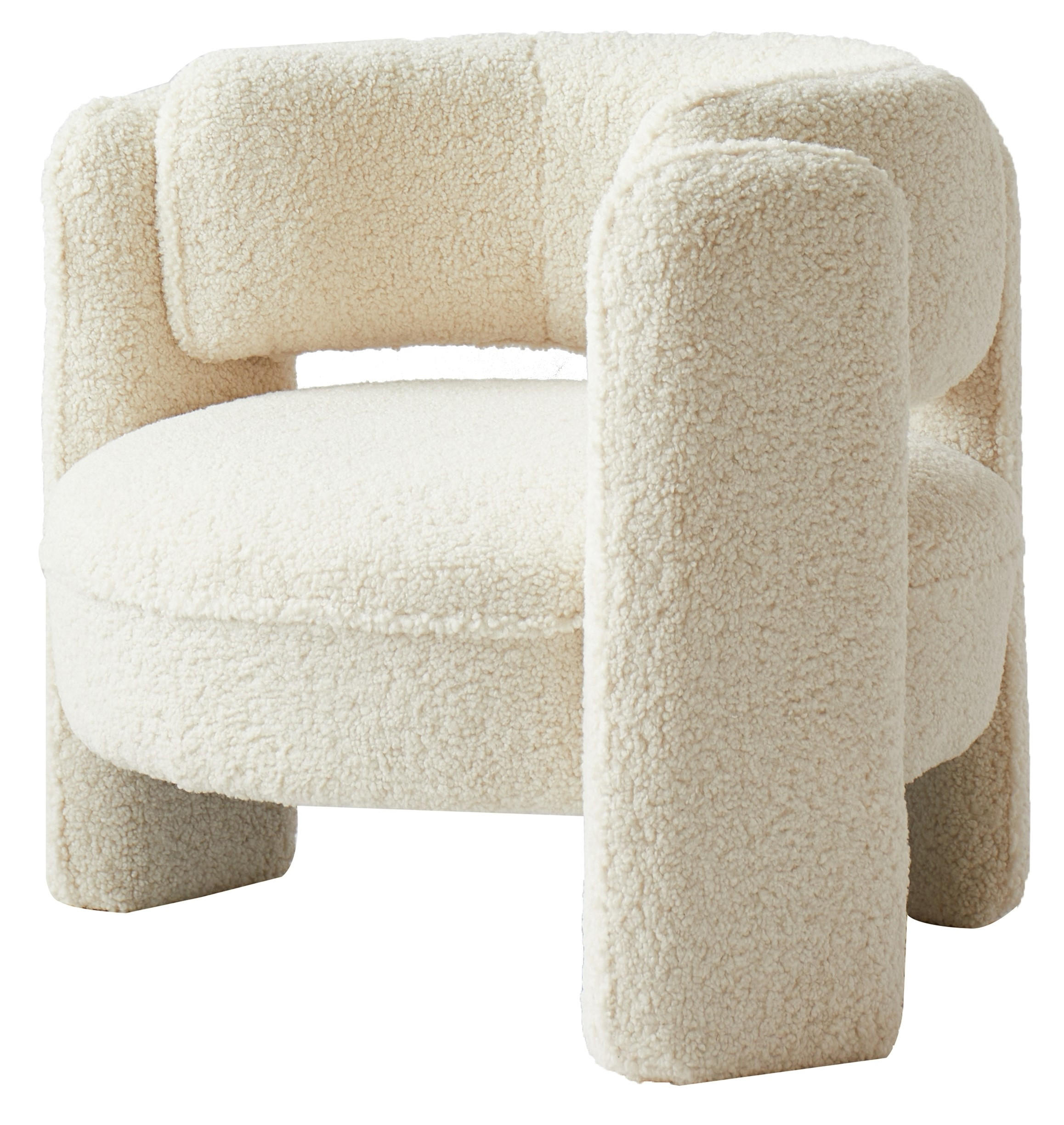 SESSEL Wolle Weiß - Weiß, Textil (85/71/79cm) - Nordlys