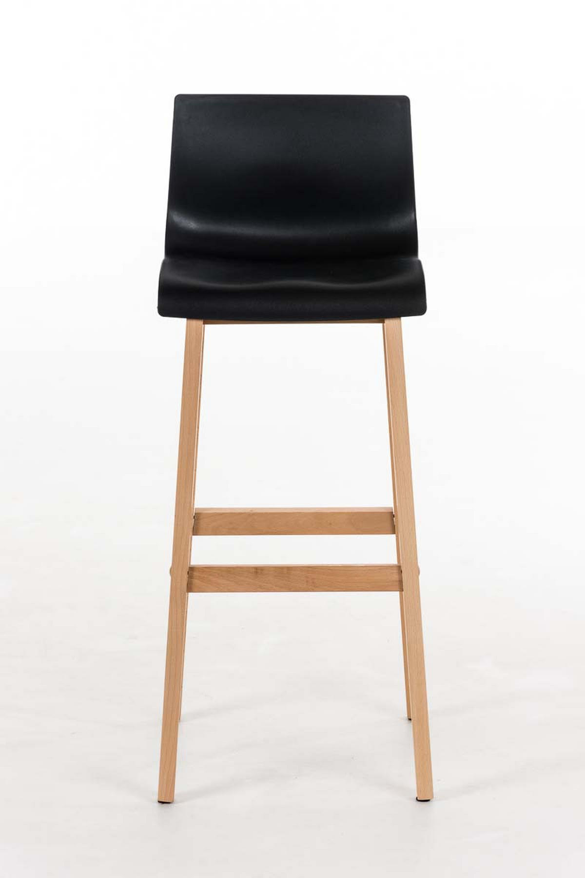 BARHOCKER DELHI Schwarz Holz - Schwarz, Holz (41/101/46cm) - DELUKE
