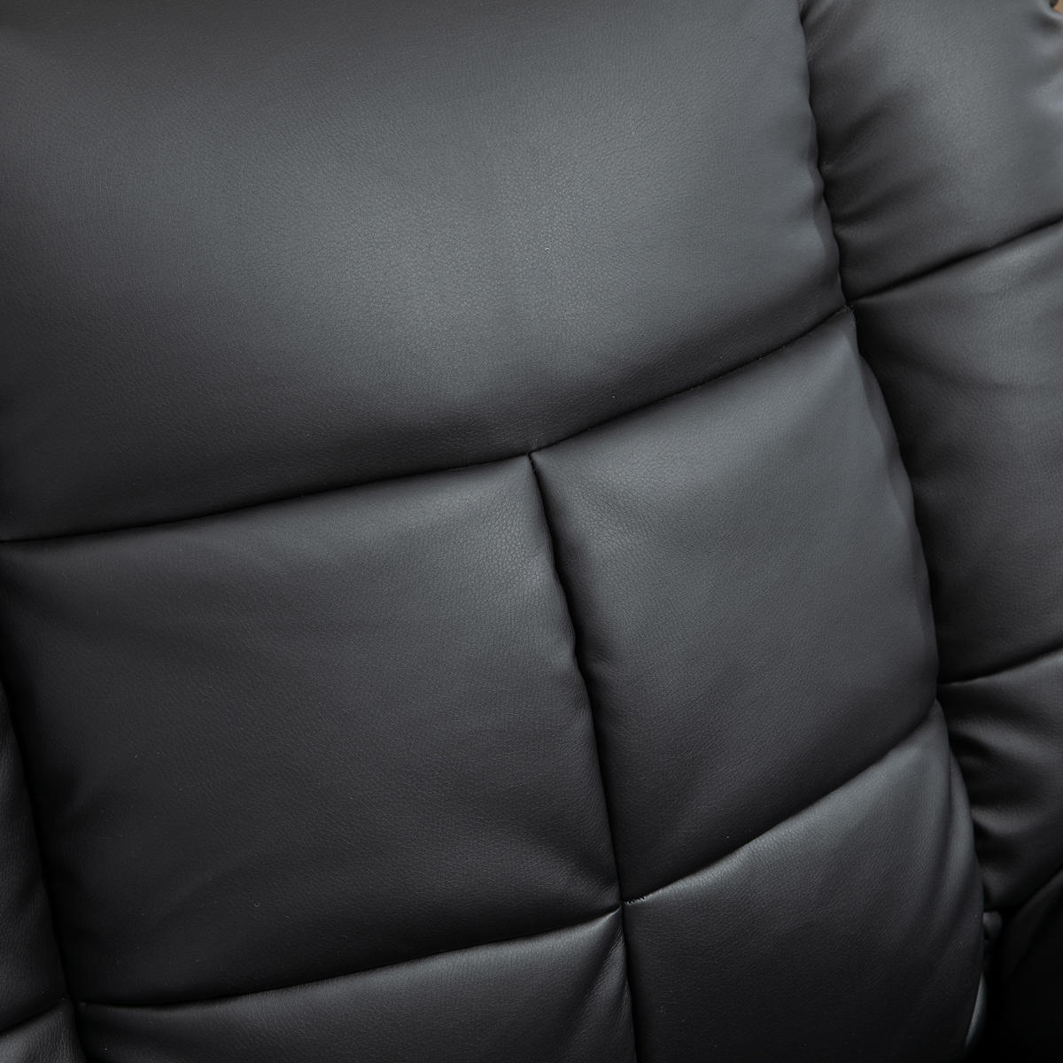 MASSAGESESSEL Elektrisch Fernsehsessel mit Liegefunktion 8 Massagepunkte Schwarz - Schwarz, Leder (99/99/94cm) - HOMCOM