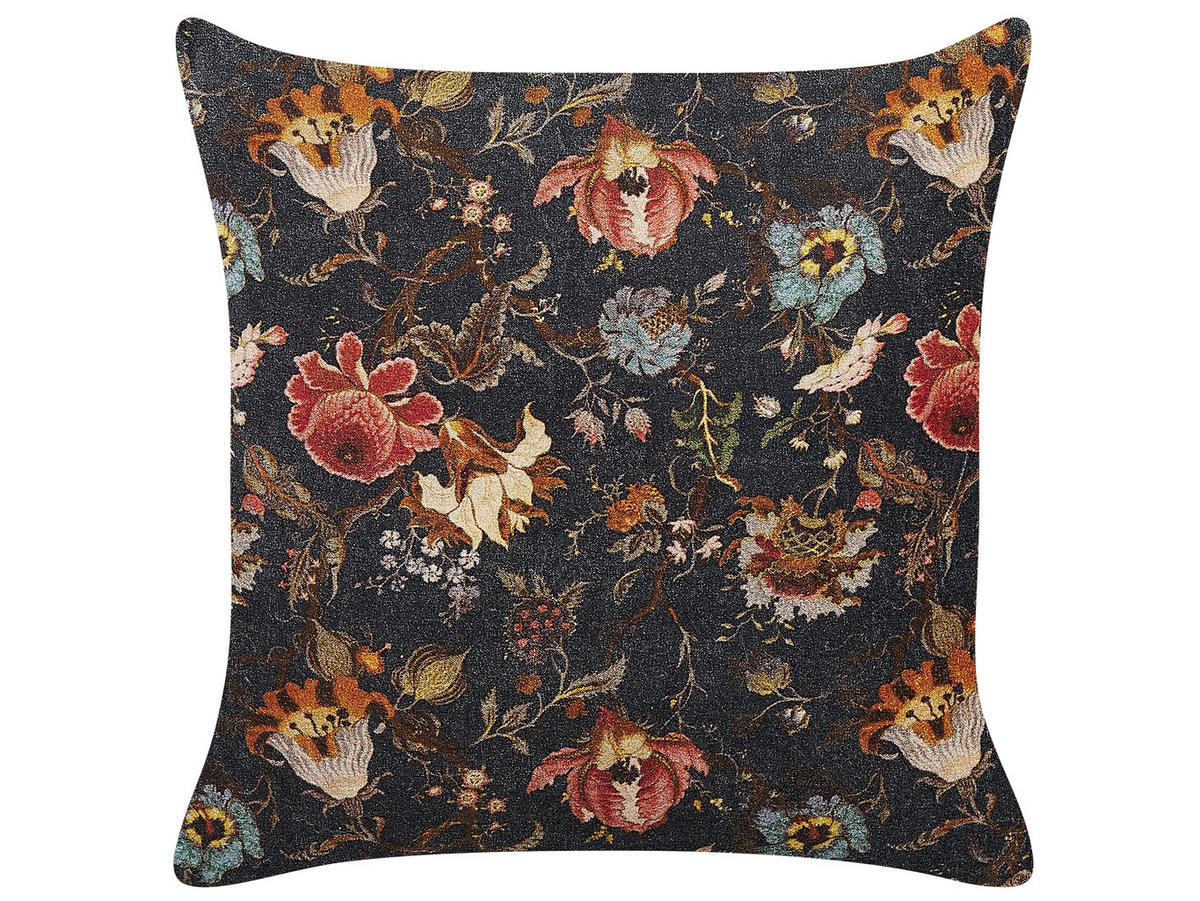 DEKOKISSEN Bunt 45/45 cm Ramonda - Multicolor, Textil (45/45cm) - Beliani