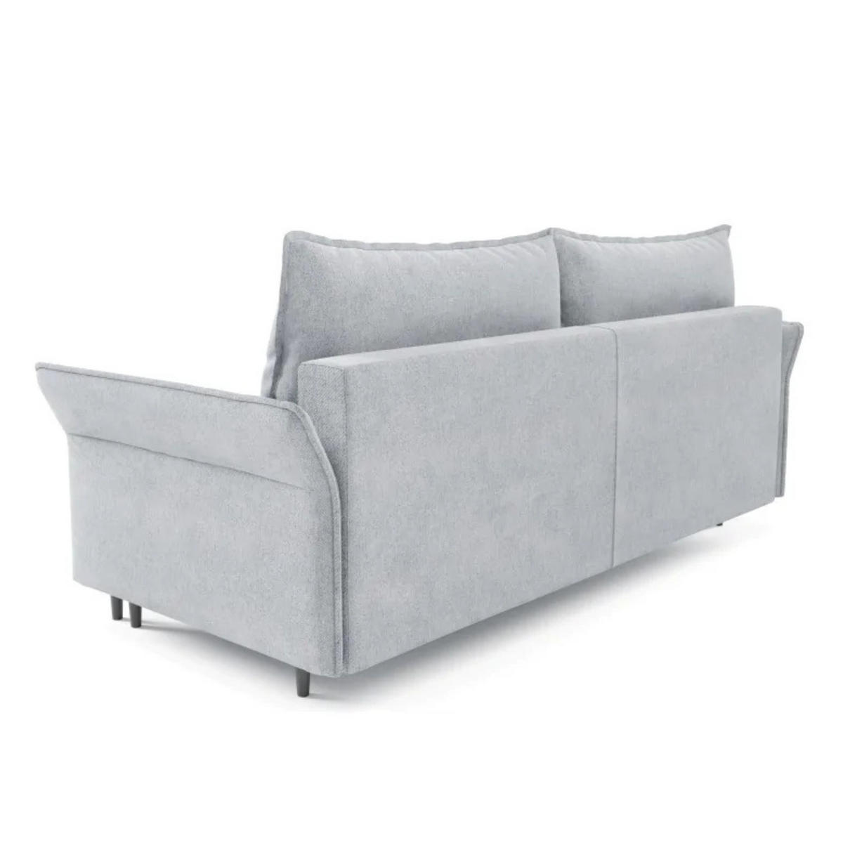SCHLAFSOFA Ashton, Sofa mit Schlaffunktion und Bettkasten, Farbe: Grau, Veloursstoff - Grau, Textil (235/100/86cm) - Sepro Meble