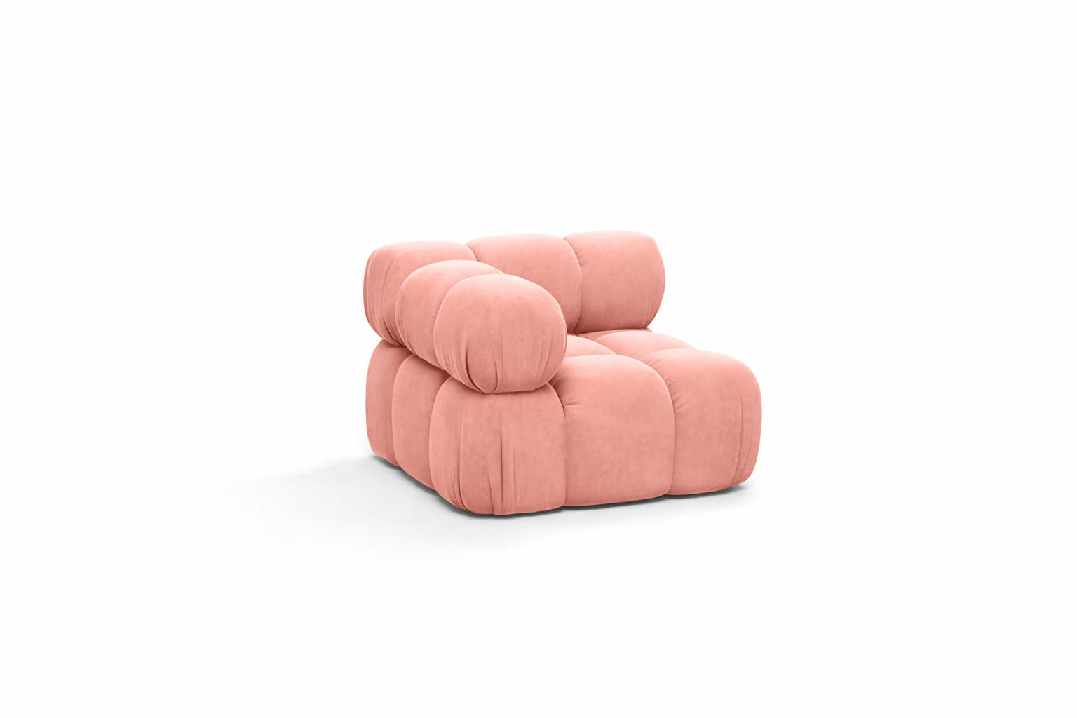 ECKMODUL, Für Modulares System, Stoff Salvador, Rosa, Selia - Pink, Holz (95/70/95cm) - Kaiser Möbel