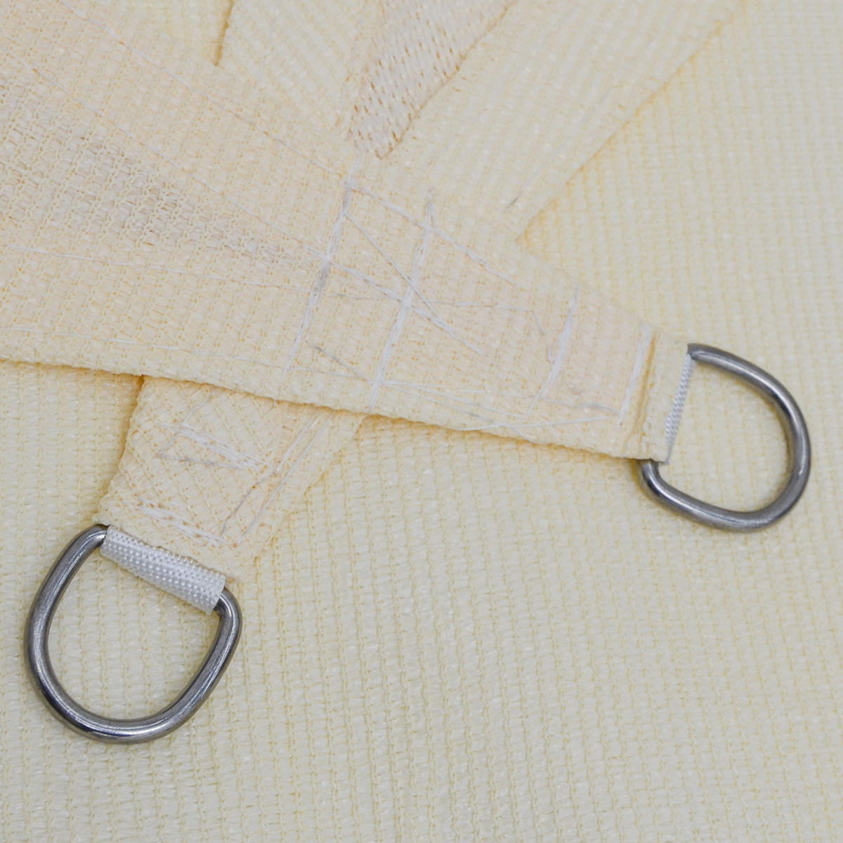 UV-SONNENSEGEL 1/2 m, Viereckig, Wasserdurchlässig, Beige - Beige, Kunststoff (100/200cm) - Amanka