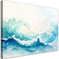 LEINWANDBILD Natur und Botanik 45x30cm - Blau, Textil (45/30cm) - Feeby