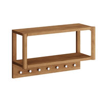 WANDGARDEROBE Campi Eiche Natur 63 / 21,5 / 36cm - Eichefarben, Holz (63/36/22cm) - Feldmann-Wohnen