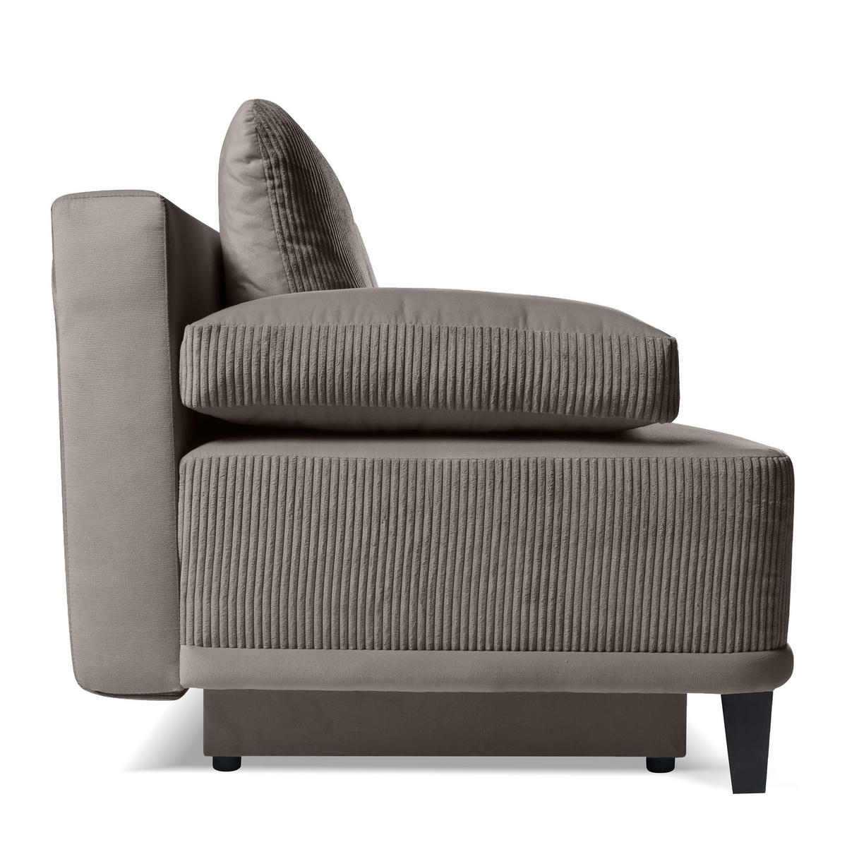 SCHLAFSOFA Riso 3-Sitzer mit Schlaffunktion, Braun - Braun, Textil (200/91/90cm) - Beautysofa