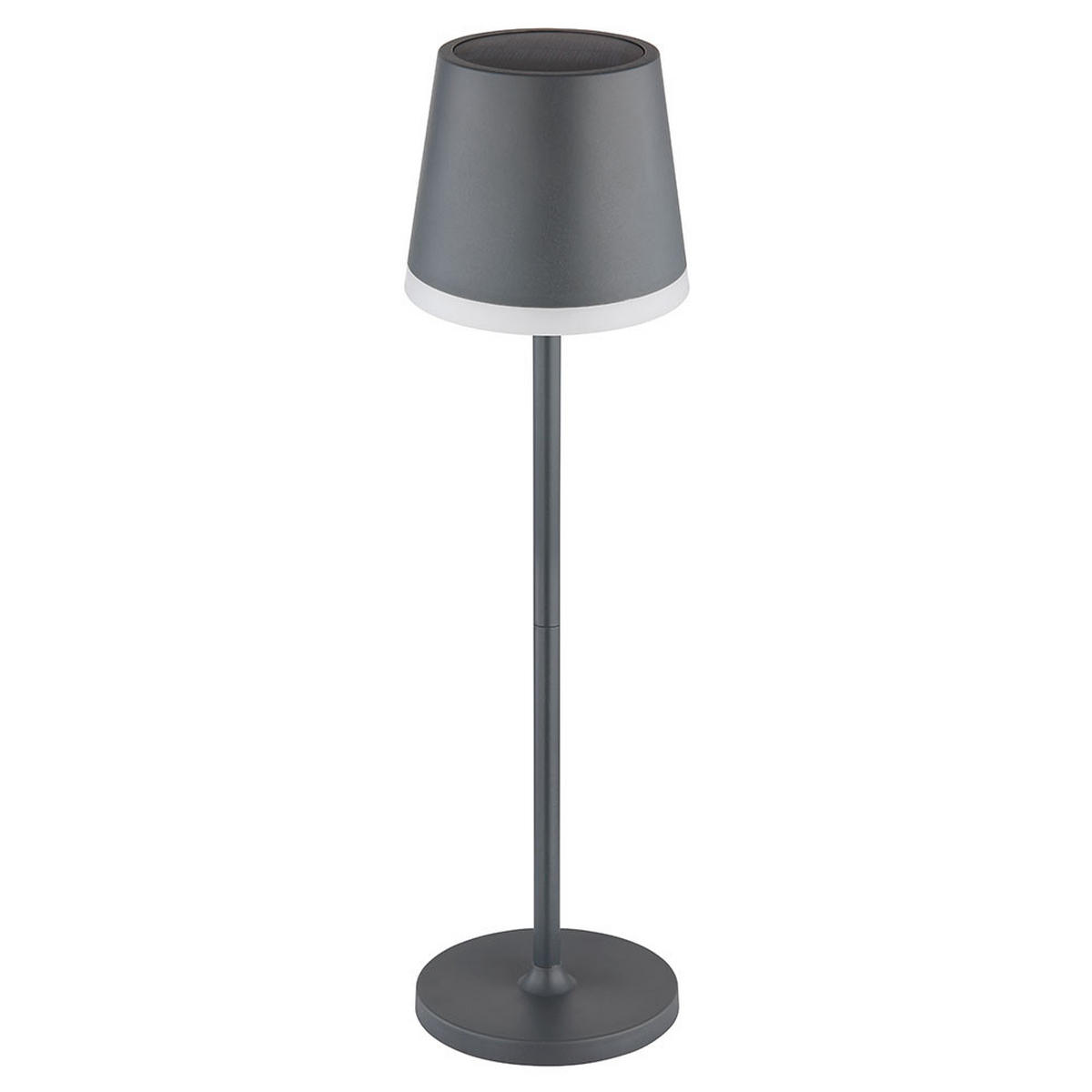 LED AUSSENLEUCHTE Solarleuchte Anthrazit - Anthrazit, Metall (11/11/41cm) - Globo Lighting
