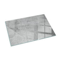 GLASPLATTE für Kamin 100x70 cm Grau - Grau, Glas (100/70/0.4cm) - ArtPrintCave