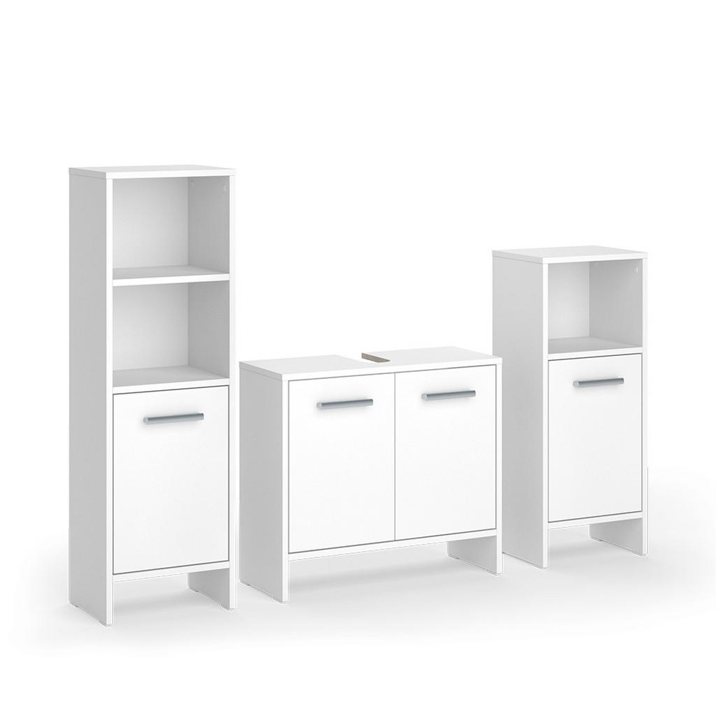SET MOBILIER BAIE Karli, Alb, 3 piese