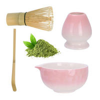 MATCHA-SET 4-teiliges Set Rosa Farbverlauf Keramik - Rosa, Keramik (14/7/14cm)