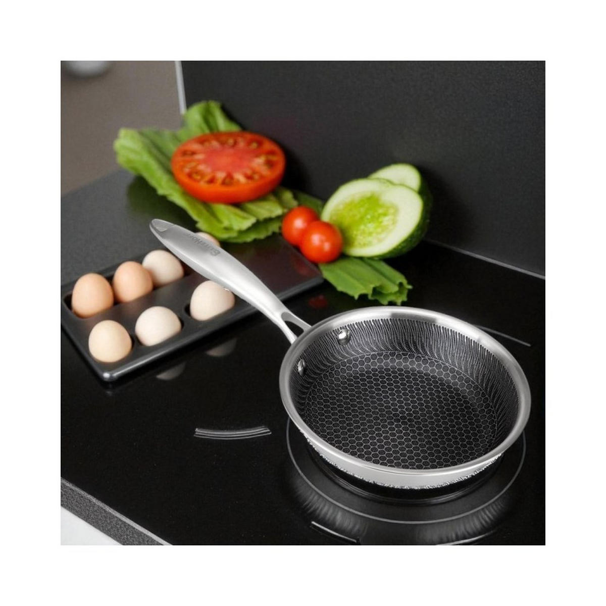 BRATPFANNE 62955 - Silberfarben, Metall (18cm) - Elitehoff