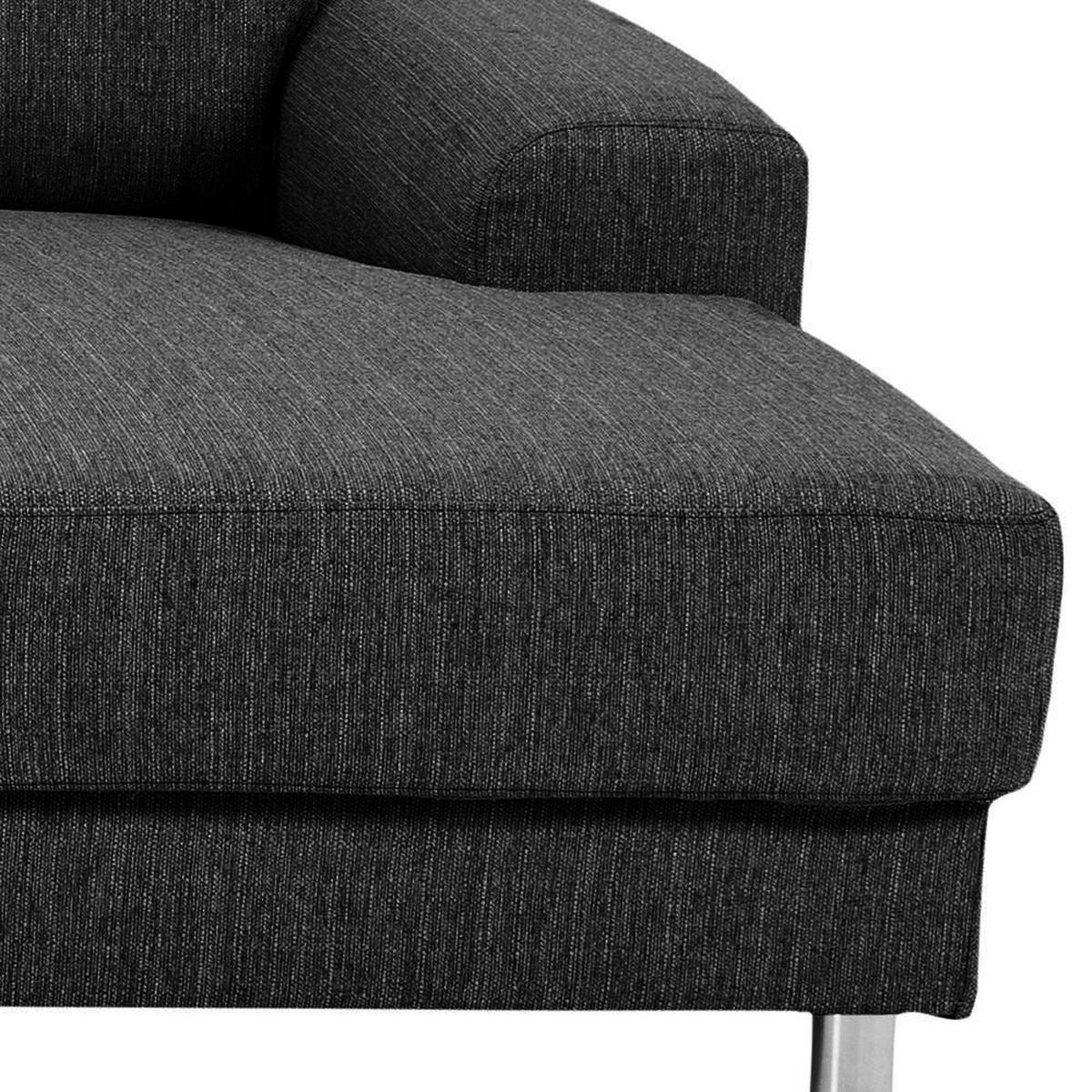 ECKSOFA anthrazitgrau - Grau, Textil (287/221cm) - ebuy24
