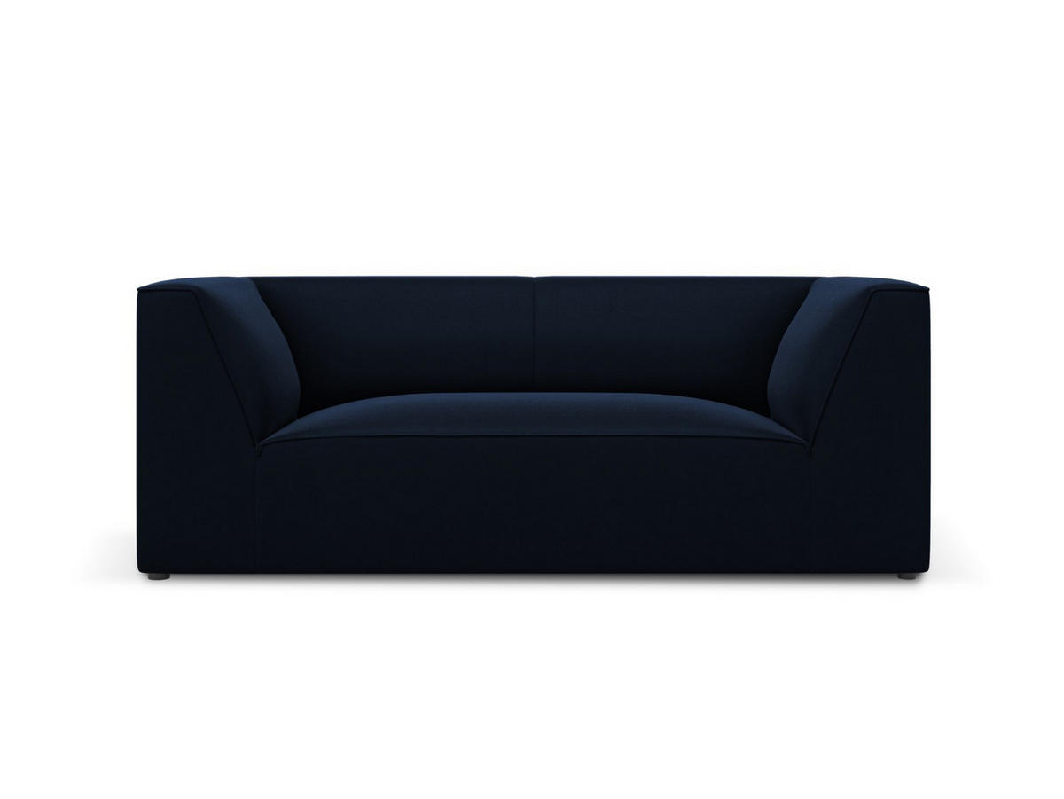 SOFA Ruby aus Samt königsblau 2 Sitzplätze - Blau, Textil (93/69/174cm) - Micadoni