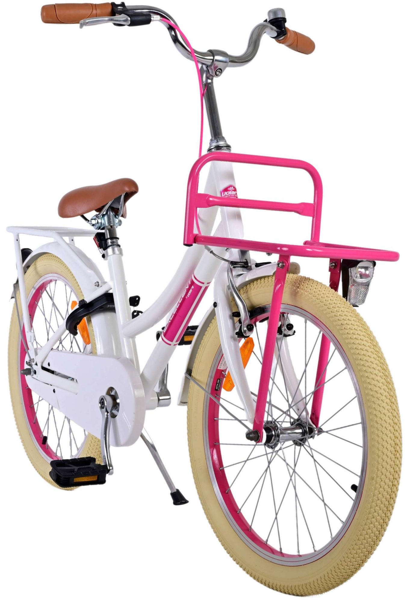 KINDERFAHRRAD Excellent - Mädchen - 20 Zoll - Rücktritt + Handbremse - Weiß - Weiß, Metall (67cm) - TPFSports