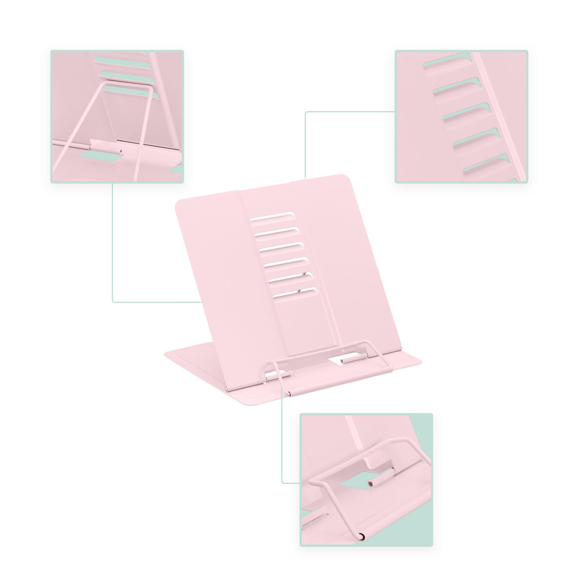 2XDRŽIAK na knihy - viacfarebná, kov (21/18/16.5cm) - Relaxdays