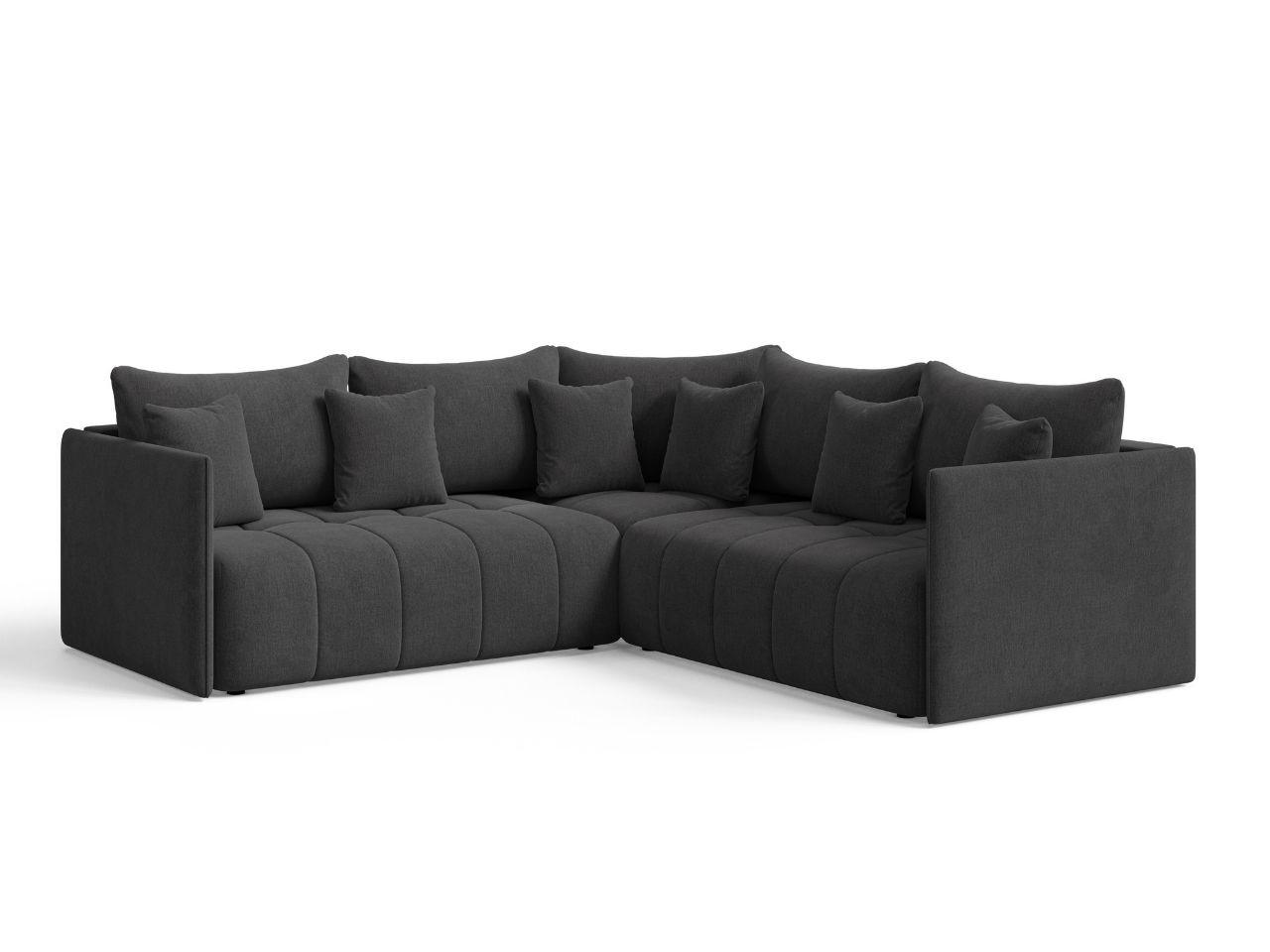 ECKSOFA Ardi Anthrazit - Anthrazit/Schwarz, Holz/Kunststoff (231/231cm) - Graingold