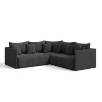 ECKSOFA Ardi Anthrazit - Anthrazit/Schwarz, Holz/Kunststoff (231/231cm) - Graingold
