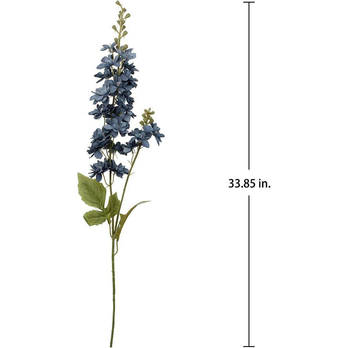 KUNSTBLUMEN Rittersporn 3-teiliges Set 86 cm Blau - Blau, Textil (85cm)